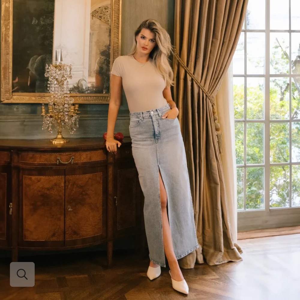 Rudesdenim LA The Opulence The Max Skirt 29 Med Blue Denim